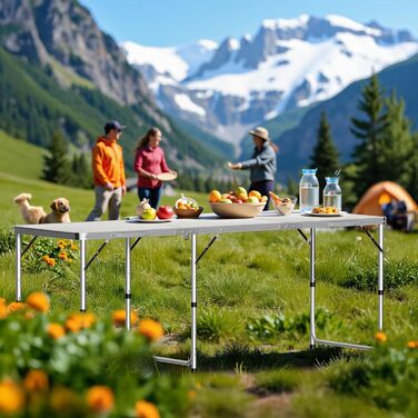 Складной кемпинговый стол 180 x 60 x 70 см Toboli