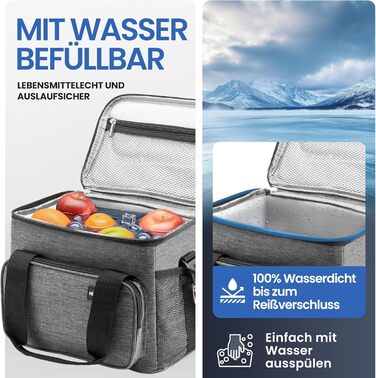 Маленька термосумка 10 л темно-сіра HELDENWERK