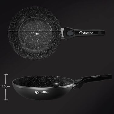 Сковорода со съемной ручкой 20 см Scheffler
