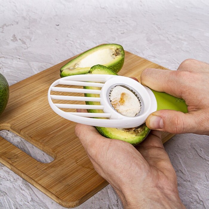 Нож для авокадо 3-в-1 Joseph Joseph GADGETS, зеленый, 6,6 х 1,8 х 18 см