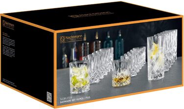 Набор стаканов для виски и лонгдринков, 18 предметов, Noblesse Nachtmann