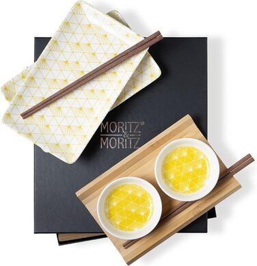 Набір посуду для суші на 2 персони, 10 предметів, Yellow Rays Gourmet Moritz & Moritz