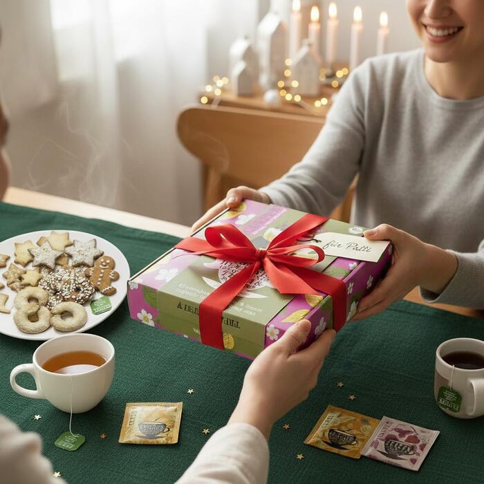 Подарочный набор травяных и фруктовых чаев, 45 пакетиков 9 разных сортов Cupper