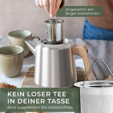 Чайник 1,1 л з підігрівачем WALDWERK