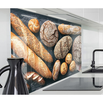 Кухонный фартук со стеклянным видом 280 х 58 см timalo