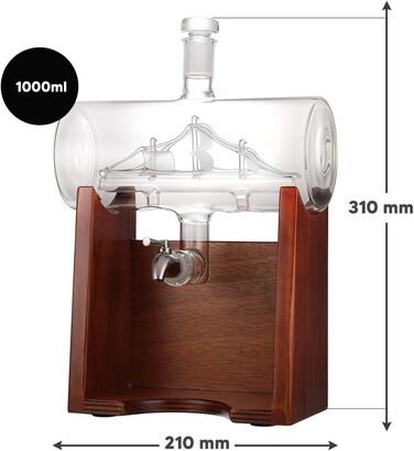 Подарунковий набір для віскі з двома склянками 320 мл polar-effekt