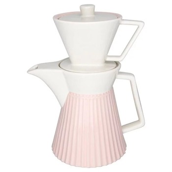 Кофейник с насадкой-фильтром 25 см, светло-розовый Alice GreenGate