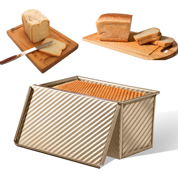 Форма для випікання хліба з кришкою, 21 x 11 x 11,5 см золотистий Aohcae