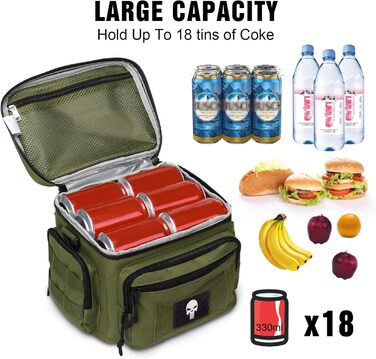 Термосумка 12,3 л зелена Bunnychic