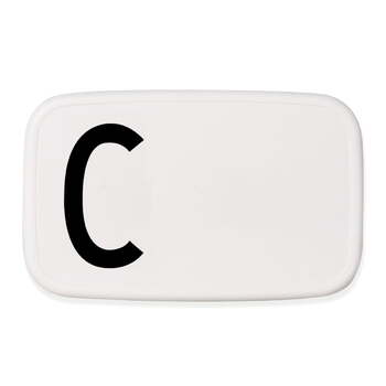 Ланч-бокс C 6,5x11x18 см чорно-білий Personal Lunch Box Design Letters