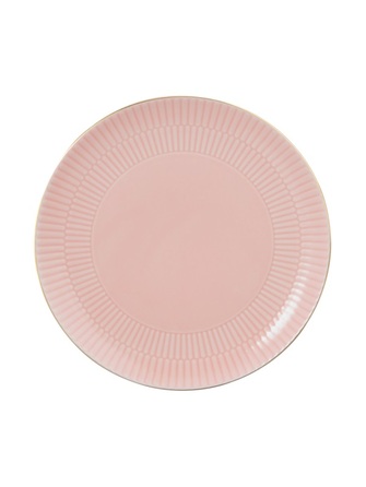 Тарілка для сніданку 22,5 см, рожева із золотистим обідком Amina Rose Goldrand Seltmann Weiden