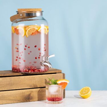 Диспенсер для напоїв скляний 5,6 л Navaris