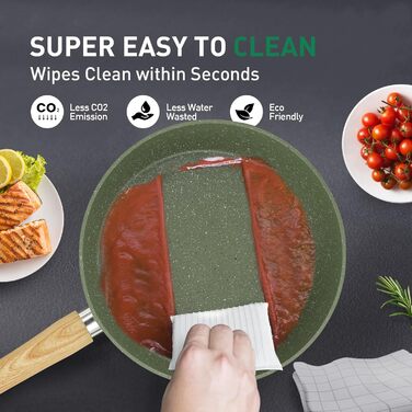 Набір кухонного посуду, 30 предметів, зелений Kitchen Academy