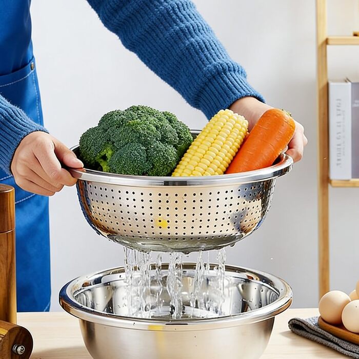 Дуршлаг из нержавеющей стали 30 см MOUMOUTEN