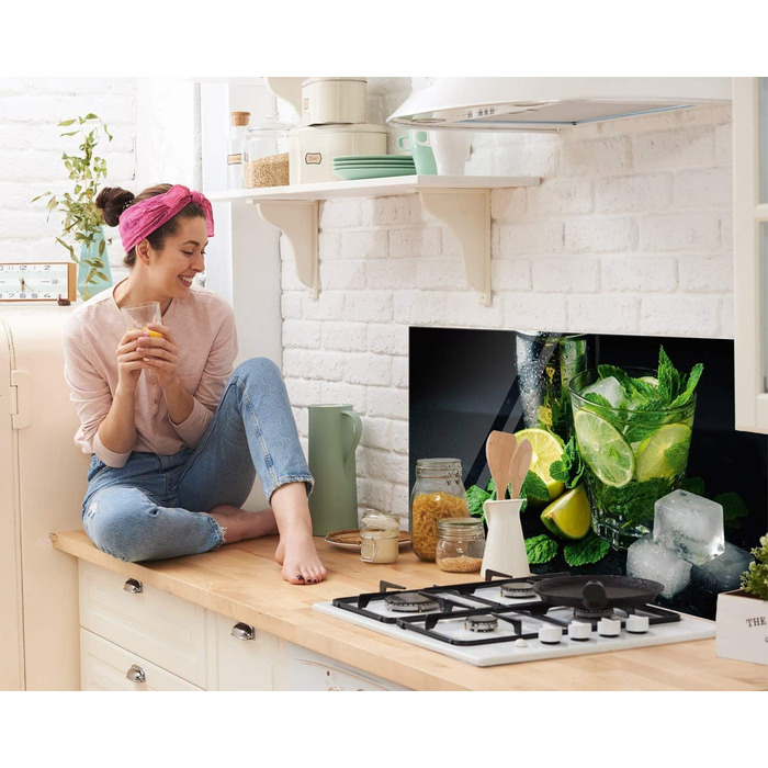 Скляний кухонний фартух 80 х 40 см GRAZDesign