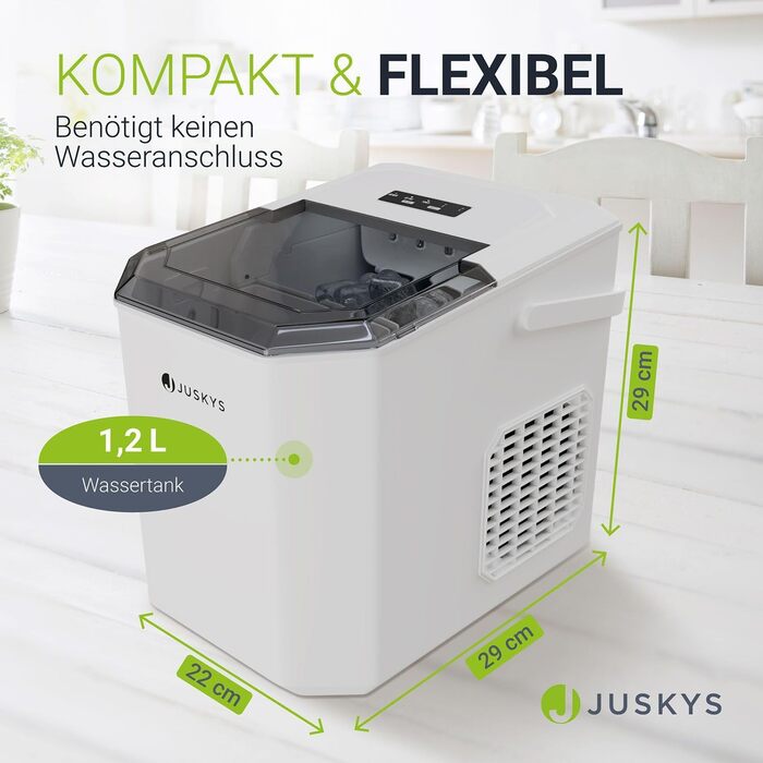 Льодогенератор 1,2 л 12 Вт Juskys