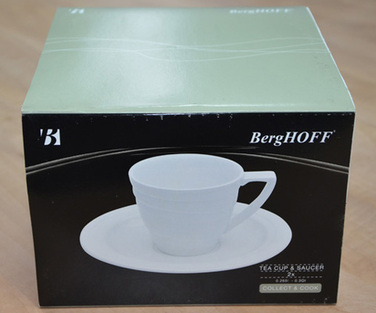 Набір чашок із блюдцем BergHOFF Hotel, фарфор, 260 мл, 2 шт.