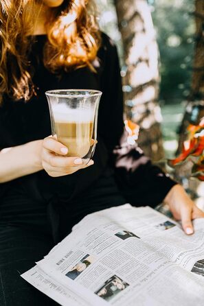 Набор из 2 стаканов для латте макиато 330 мл De'Longhi