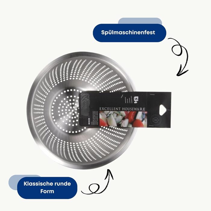Кухонное сито-дуршлаг 24 см Vilde