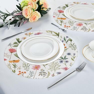 Салфетки для стола с весенними цветами 6 шт 39 см Mexpekil