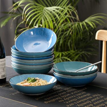Комбінований сервіз vancasso, набір посуду Navia з кераміки, столовий сервіз із 32 предметів, вінтажний зовнішній вигляд, дизайн природи (набір із 60 предметів, Navia-13)