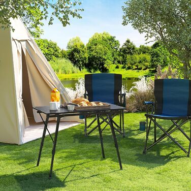 Складний алюмінієвий стіл для кемпінгу WOLTU