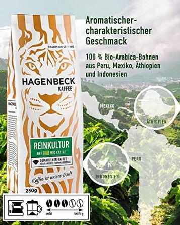 Кава - Кав&39ярня - Смажена кава - Мелені кавові зерна - 250 г - 100 арабіка - Ароматна - Традиційна кавова суміш (Набір для зразків (4 упаковки), 250 г (4 упаковки))