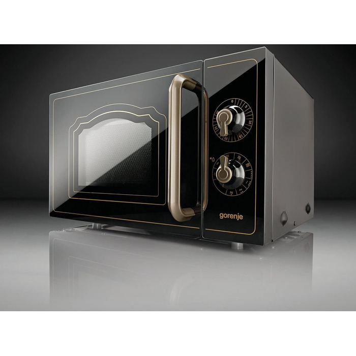 Мікрохвильова піч Gorenje MO20A3WH / 20 л / 800 Вт / AquaClean / AutoMenu / Сенсорне керування / LED-дисплей / Функція розморожування / 5 рівнів потужності / Блокування від дітей / Білий (Classico, Матовий чорний)