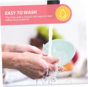 Керамічна миска у формі кролика на Великдень синя Holibanna