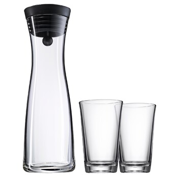 Графін для води, чорний 1,0 л + 2 склянки Basic WMF