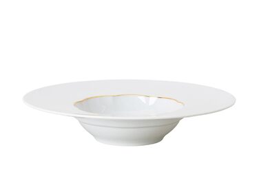 Тарелка гурман 28 см глубокая Sonetto Oro Rosenthal