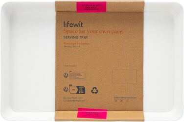 Пластиковий піднос для подачі Lifewit, сервірувальні тарілки для вечірки, багаторазова миска для їжі без бісфенолу А для закусок, їжі, печива, набір деталей, 6,7 см x 24 см (4)
