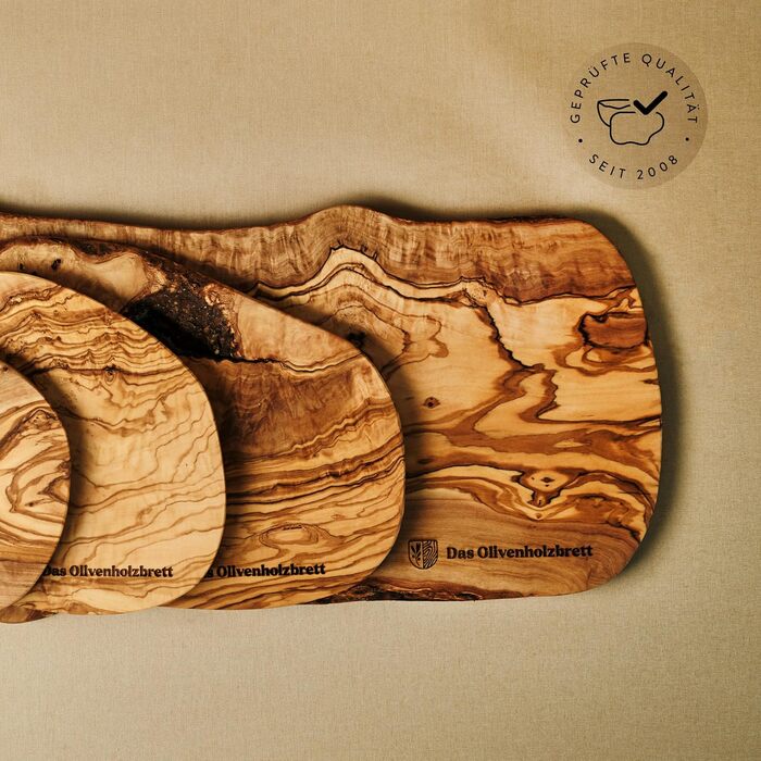Обробна дошка з оливкового дерева 35 х 25 см das Olivenholzbrett