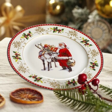 Тарелка Fissman CHRISTMAS 19,5 см фарфор (13781)