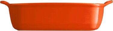 Маленькая форма для запекания прямоугольная, оранжевая Emile Henry