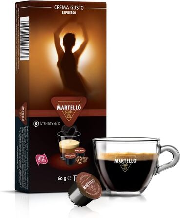 Кофемашина капсульная белая Smart Martello и набор из 100 кофейных капсул Martello