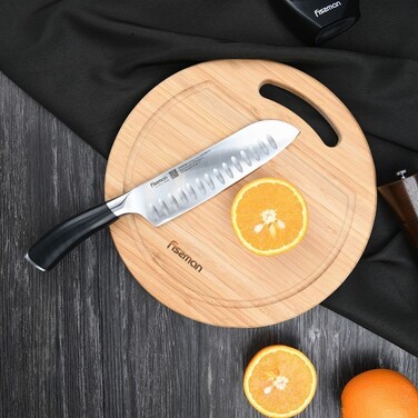 Ніж сантоку Fissman KRONUNG 18 см X50CrMoV15 сталь (2448)