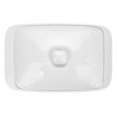 Форма для запікання Fissman прямокутна з кришкою PARMIGIANO 335х215х72 см / 21 л порцеляна (13706)