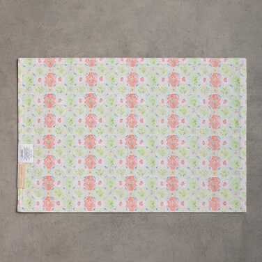 Бавовняні килимки, набір з 4 шт. , декоративні килимки, пасхальні килимки, що миються, для свят, вечерь, весни, літа (33 см x 48 см) (011 - Вечірка з зайчиком), 39Hermine, 100