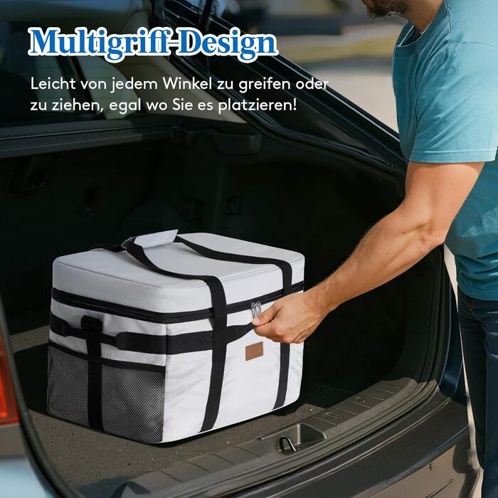 Термосумка 30 л біла Lifewit