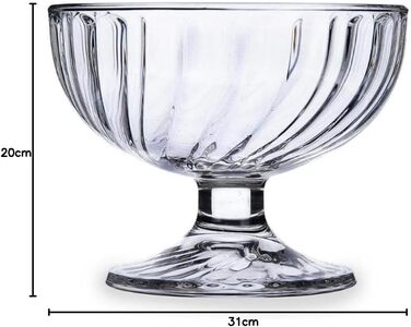 Чаша для морозива, 380 мл, скло, прозоре, 6 предметів (210 мл), 43121 Sorbet Ice Cream Bowl