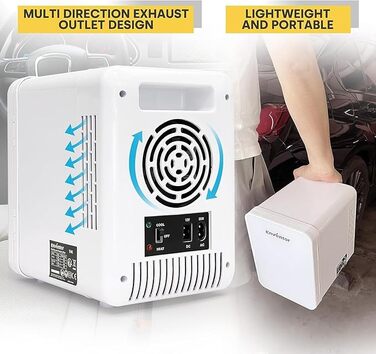 Міні-холодильник 4 л білий Enventor