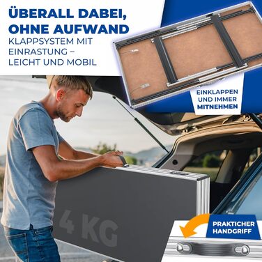 Професійний стіл 3-секційний 100 x 60 см KESSER