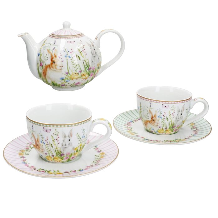 Красочный чайный набор для 2 человек на Пасху MamboCat