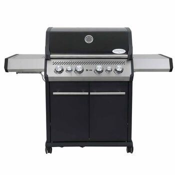 Газовый гриль SANTOS S-418 Black, с боковой и задней горелкой, черный 900297 Код: 010957