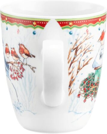 Рождественская кружка с ручкой 400 мл Снеговик, фарфор Seltmann Weiden