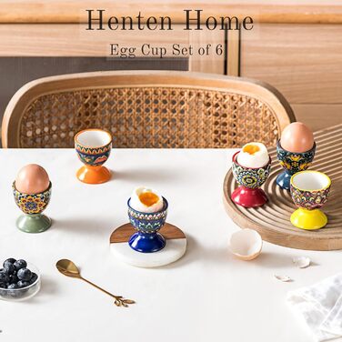 Набір яєчних чашок порцеляні 6 шт Henten Home