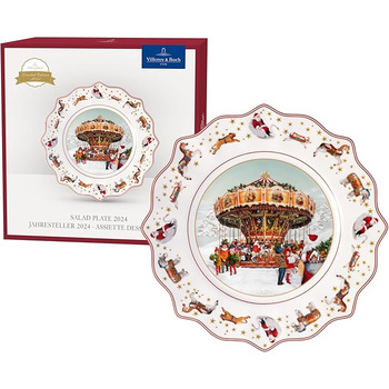 Тарілка 23,5 x 23,5 x 3 см порцеляна преміум-класу Annual Christmas Edition Villeroy & Boch