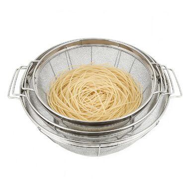 Металеві ситечка для кухні 3 шт Fbinys