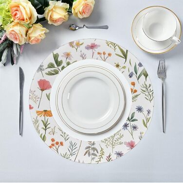 Салфетки для стола с весенними цветами 6 шт 39 см Mexpekil